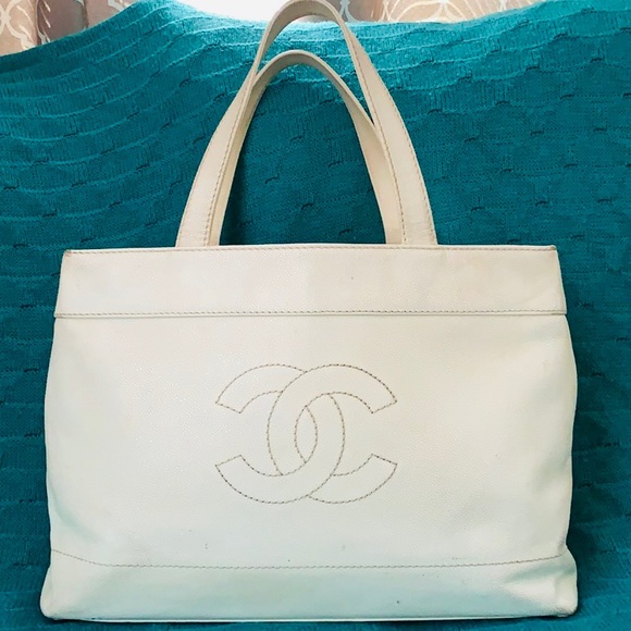CHANEL Handbags - CHANEL Vintage Caviar Jumbo XL Shopping Tote GST